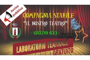Avviso Pubblico di laboratorio teatrale gratuito rivolto a n. 20 giovani dai 12 ai 25 anni